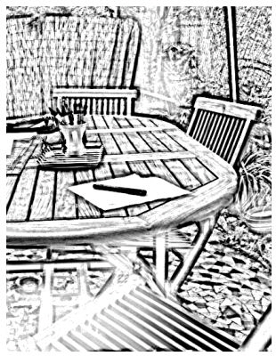 table et chaise photo to sketch 1